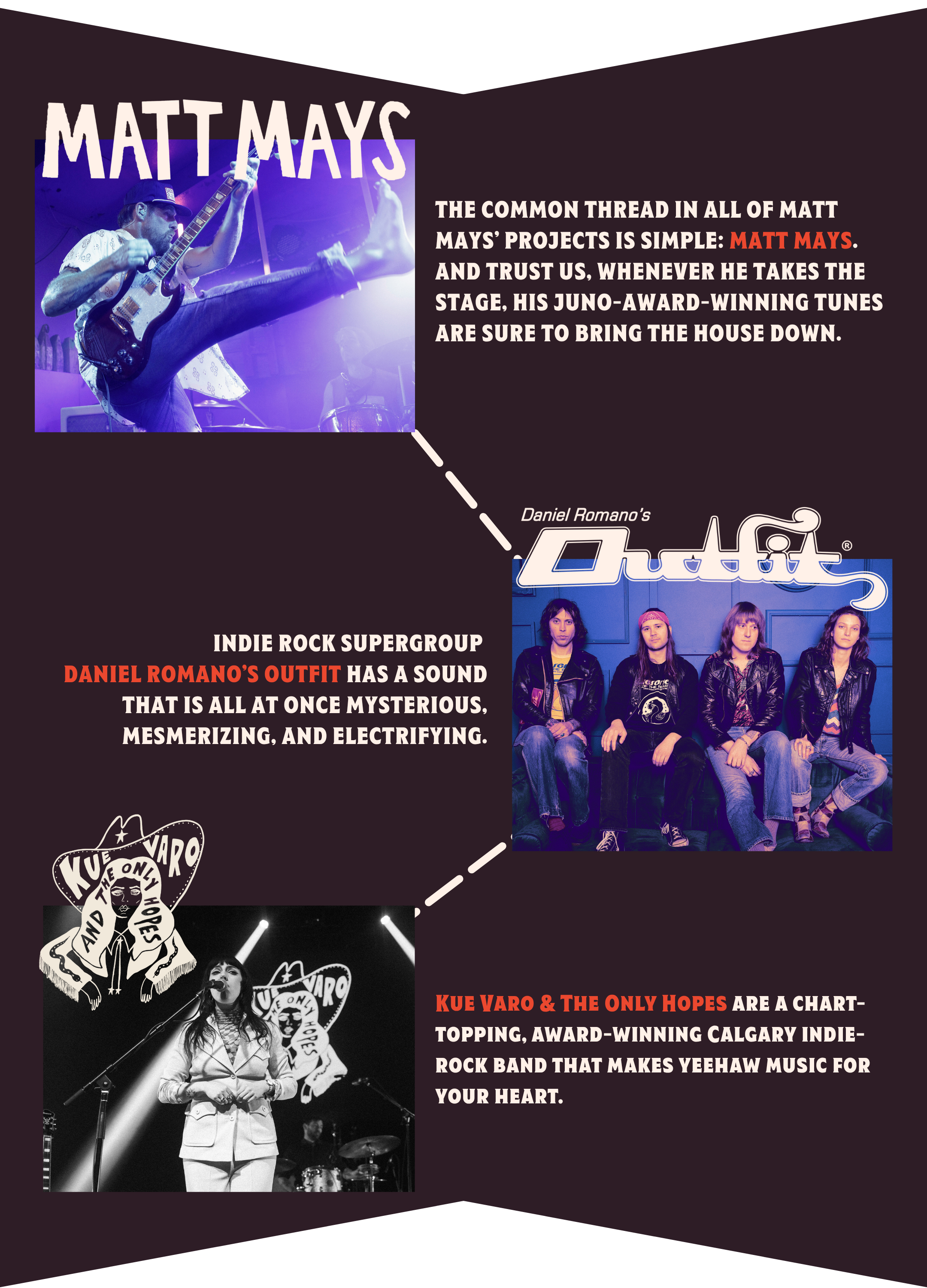 Big Rock Barn Burner Concert Line-up Matt Mays Daniel Romano's Outfit Kue Varo and the Only Hopes